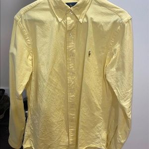 Yellow long sleeve polo